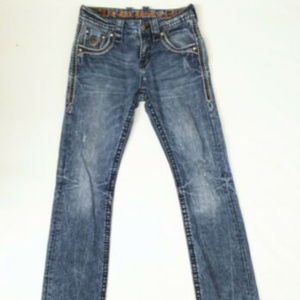ROCK REVIVAL EARLIN Distressed Jeans W28xL32